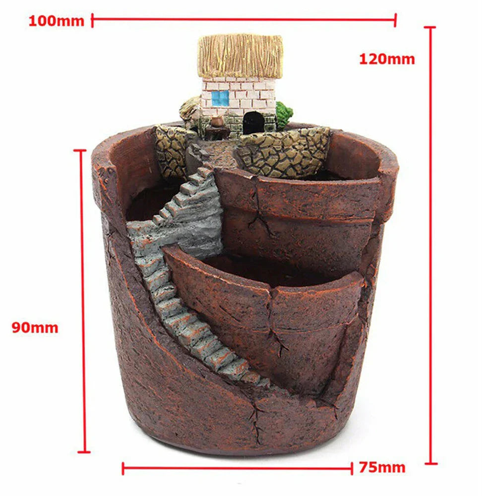 Pot de jardinière paysager pour plantes grasses mini cottage