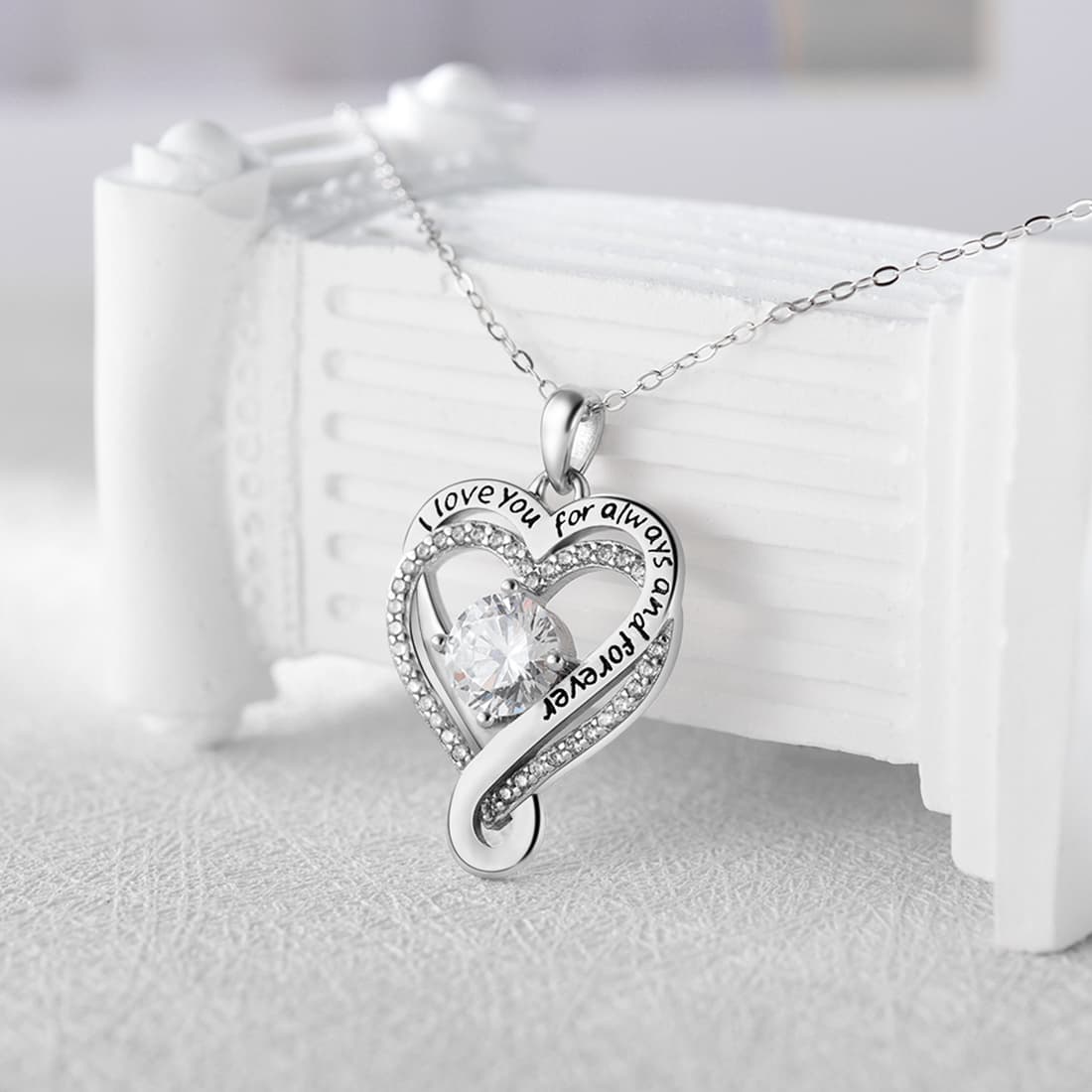 Collier Cœur « À Ma Femme » Pour Toujours et à Jamais