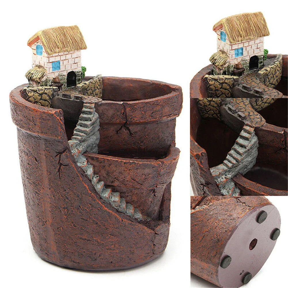 Pot de jardinière paysager pour plantes grasses mini cottage