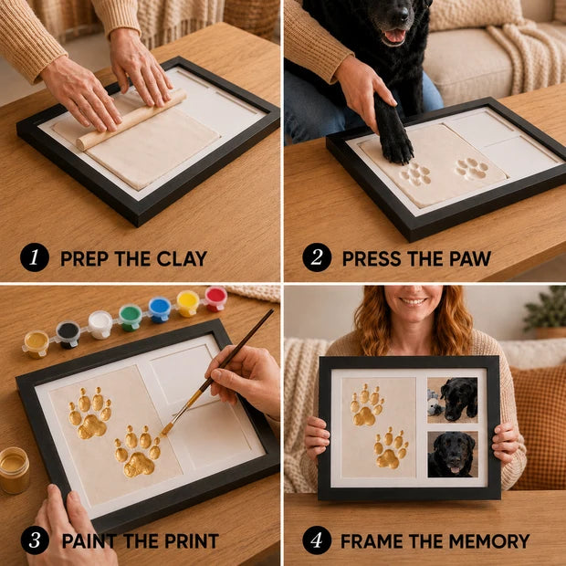 Pet Nose & Paw Print Keepsake Frame Kit