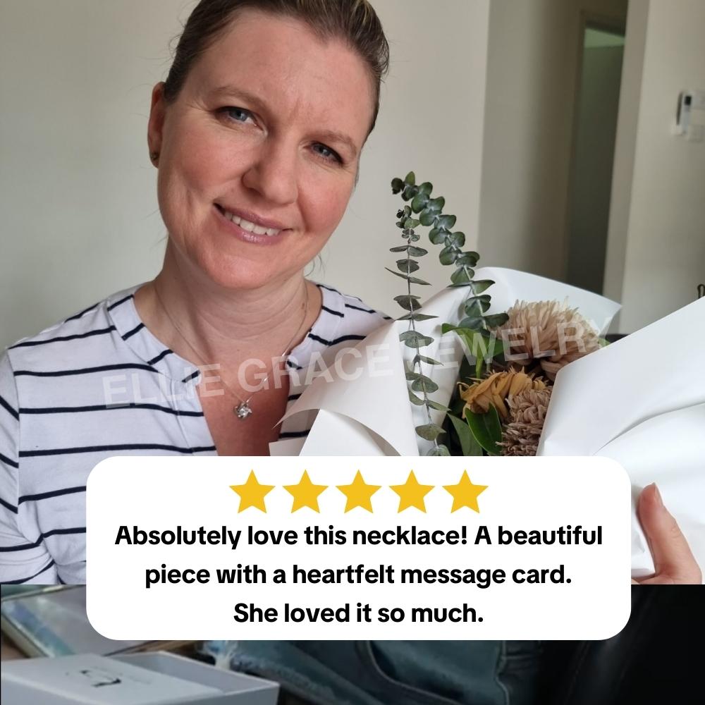 À maman – Collier Nœud d'amour pour maman
