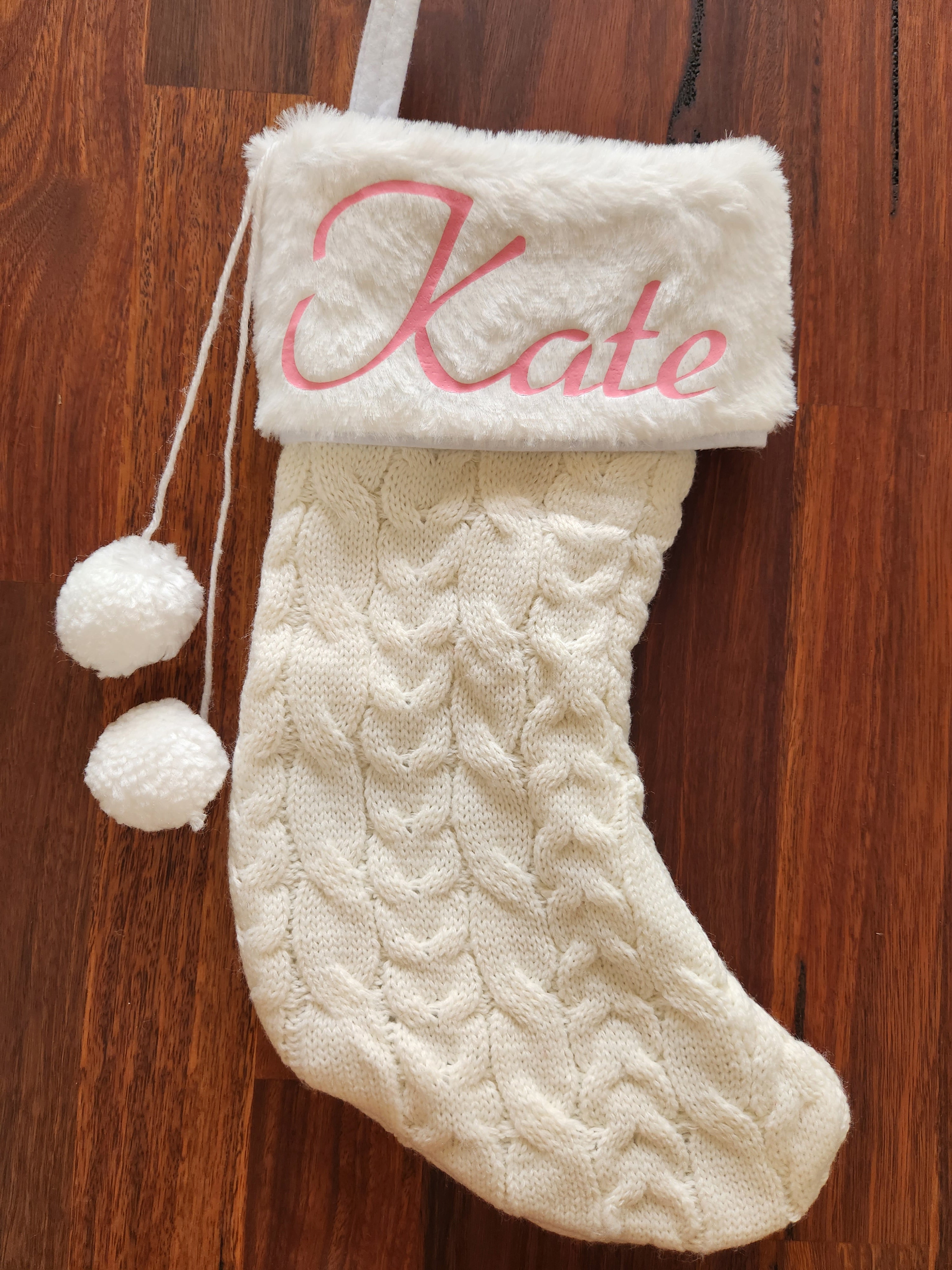 Personalised Knitted Christmas Stockings