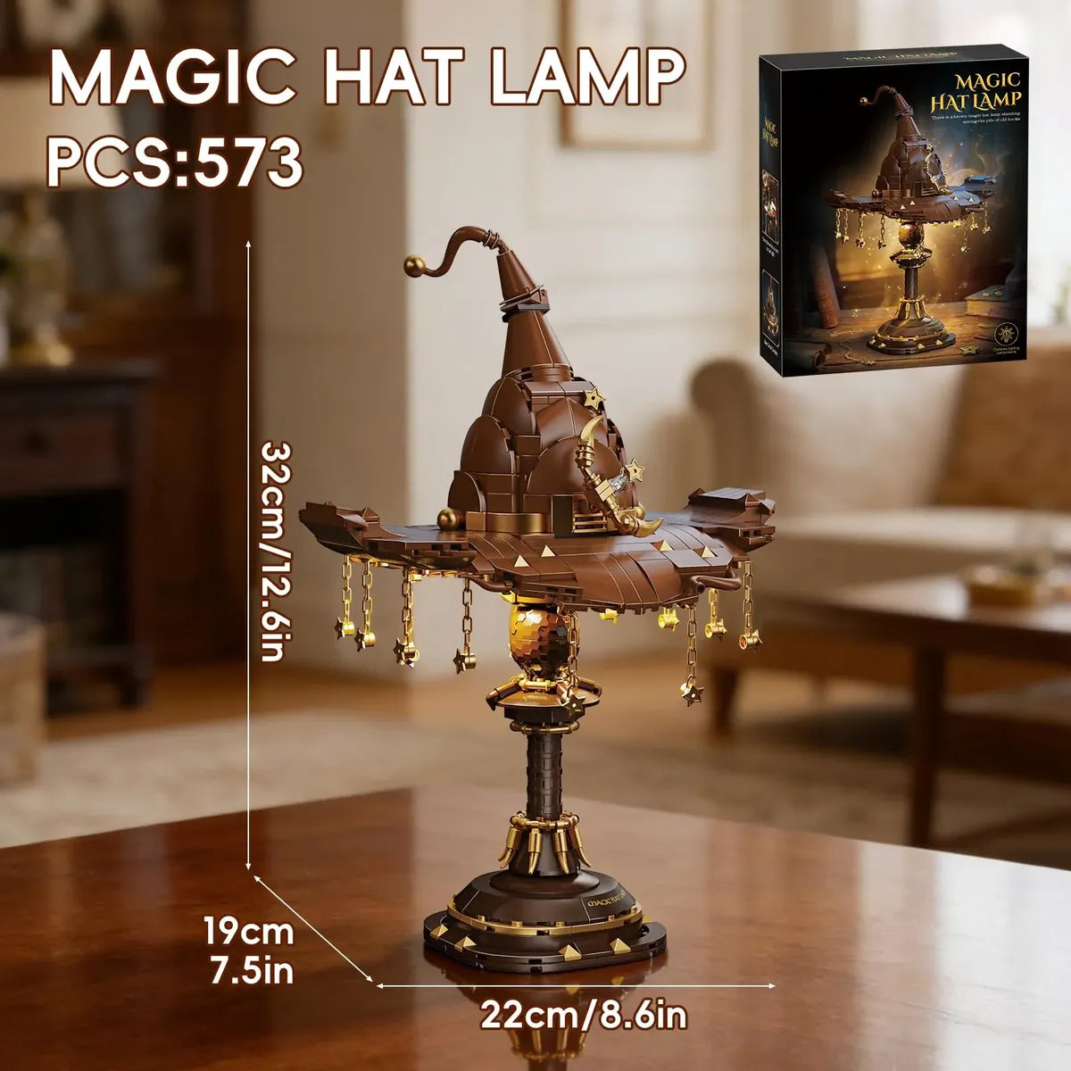 Magic Hat Building Blocks Desk Lamp