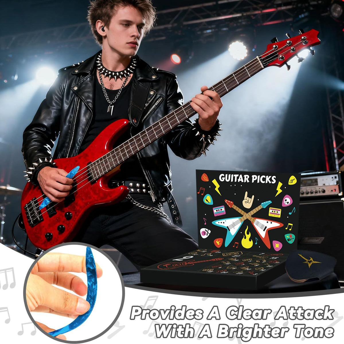 24-Day Guitar Pick Advent Calendar | Christmas Gift for Guitarists