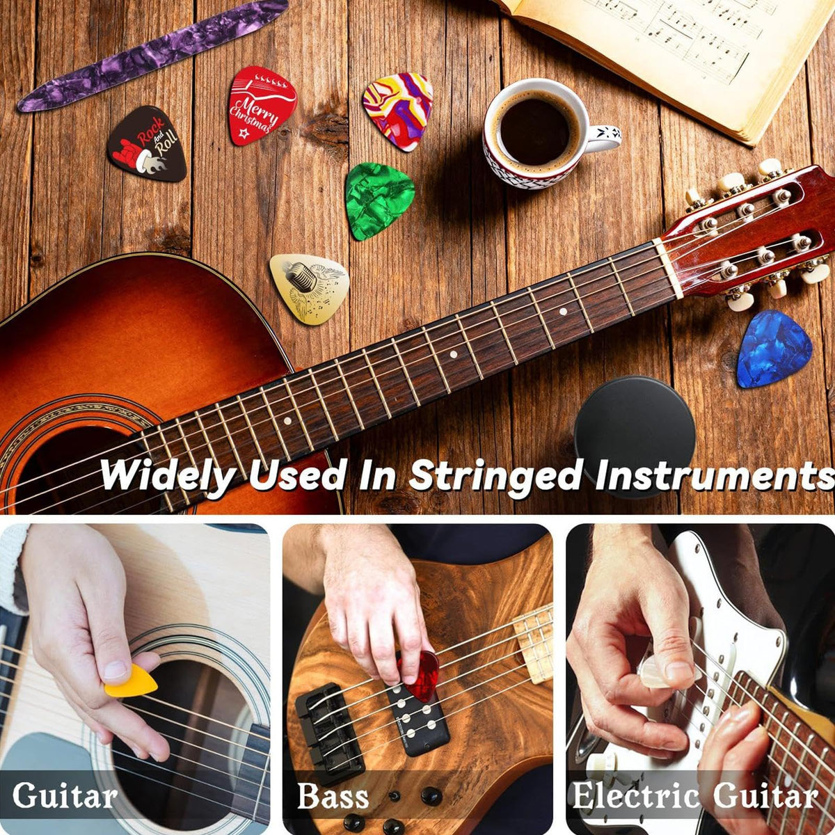 24-Day Guitar Pick Advent Calendar | Christmas Gift for Guitarists