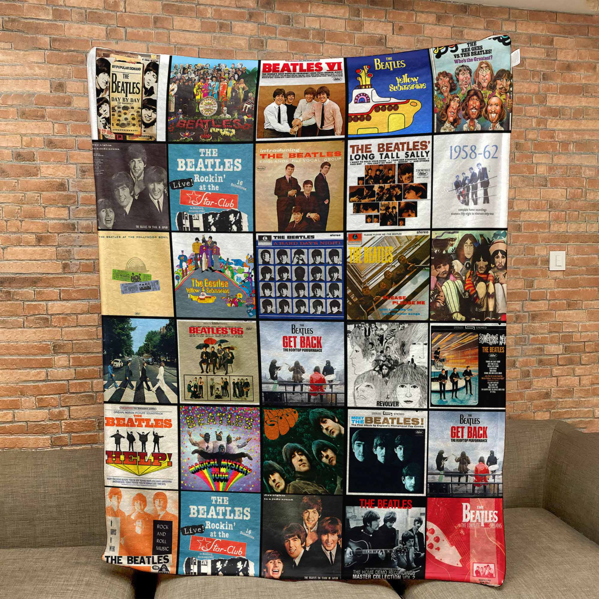 The Beatles Sherpa Blanket – A Timeless Album Cover Tribute