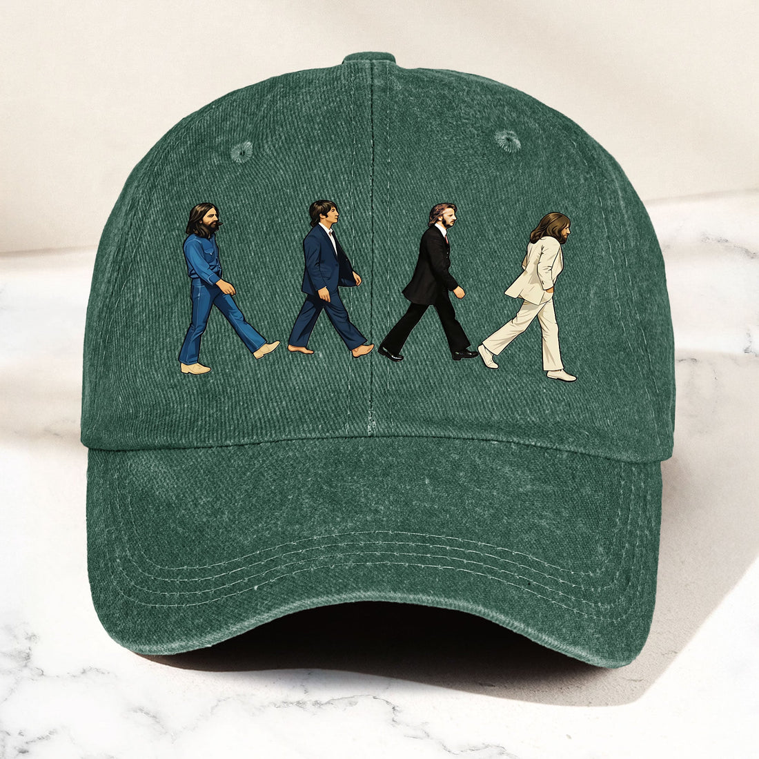 Abbey Road Denim Dad Cap – Iconic Walk Design