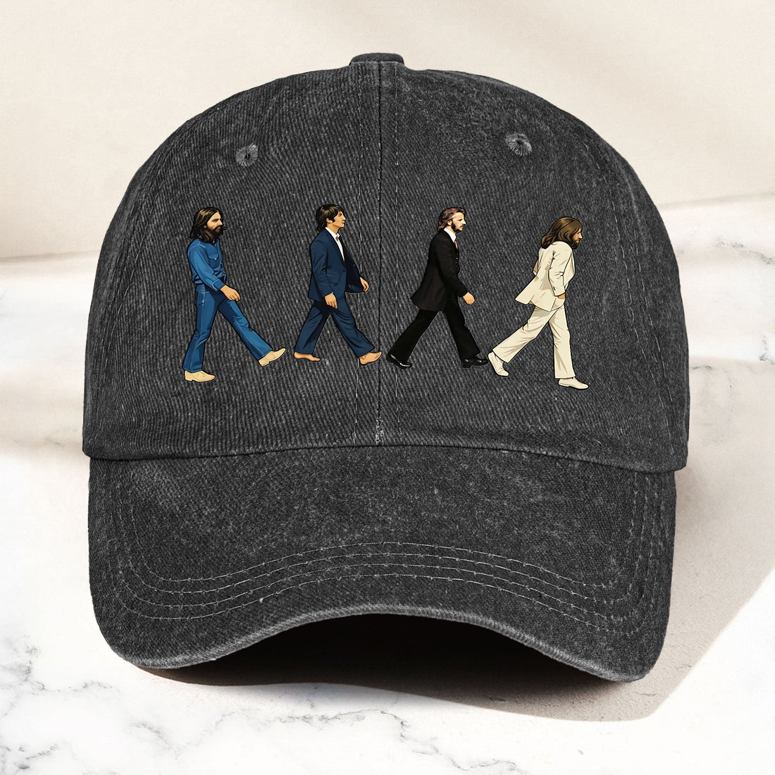 Abbey Road Denim Dad Cap – Iconic Walk Design