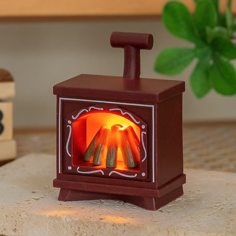 Miniature Dollhouse Fireplace Lamp