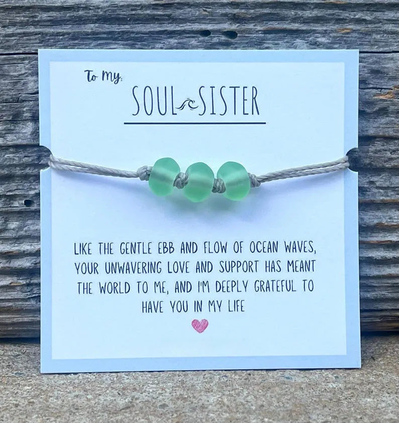 Soul Sister Sea Glass Bracelet