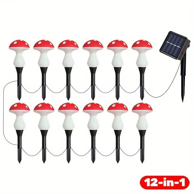 Solar Mushroom Garden Stake Light