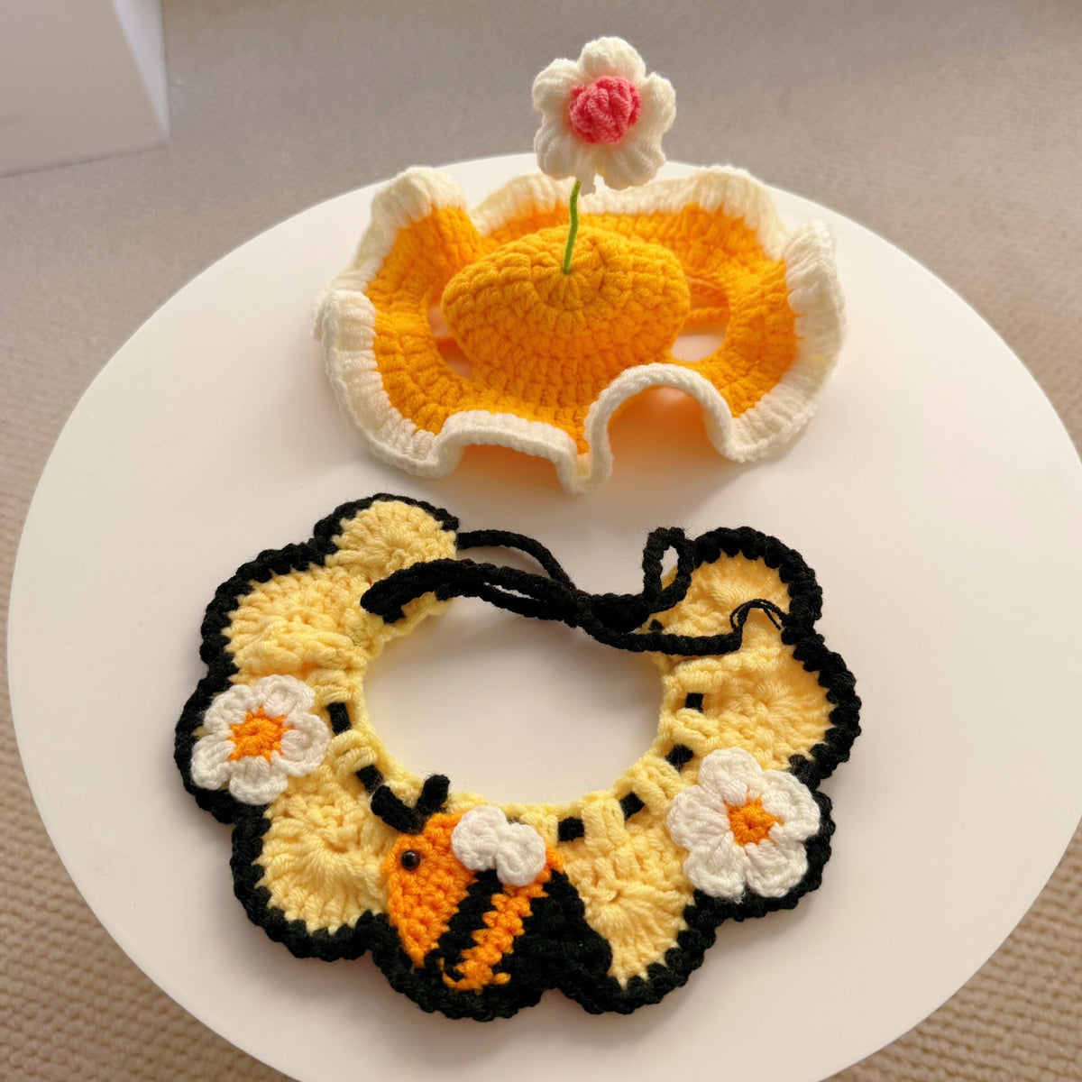 Handmade Crochet Cat Bonnets