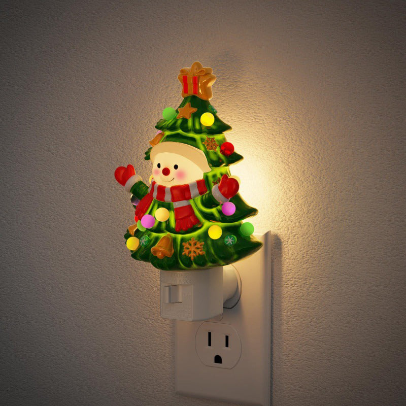Cute and Funny Ceramics Christmas Night Light for Kids