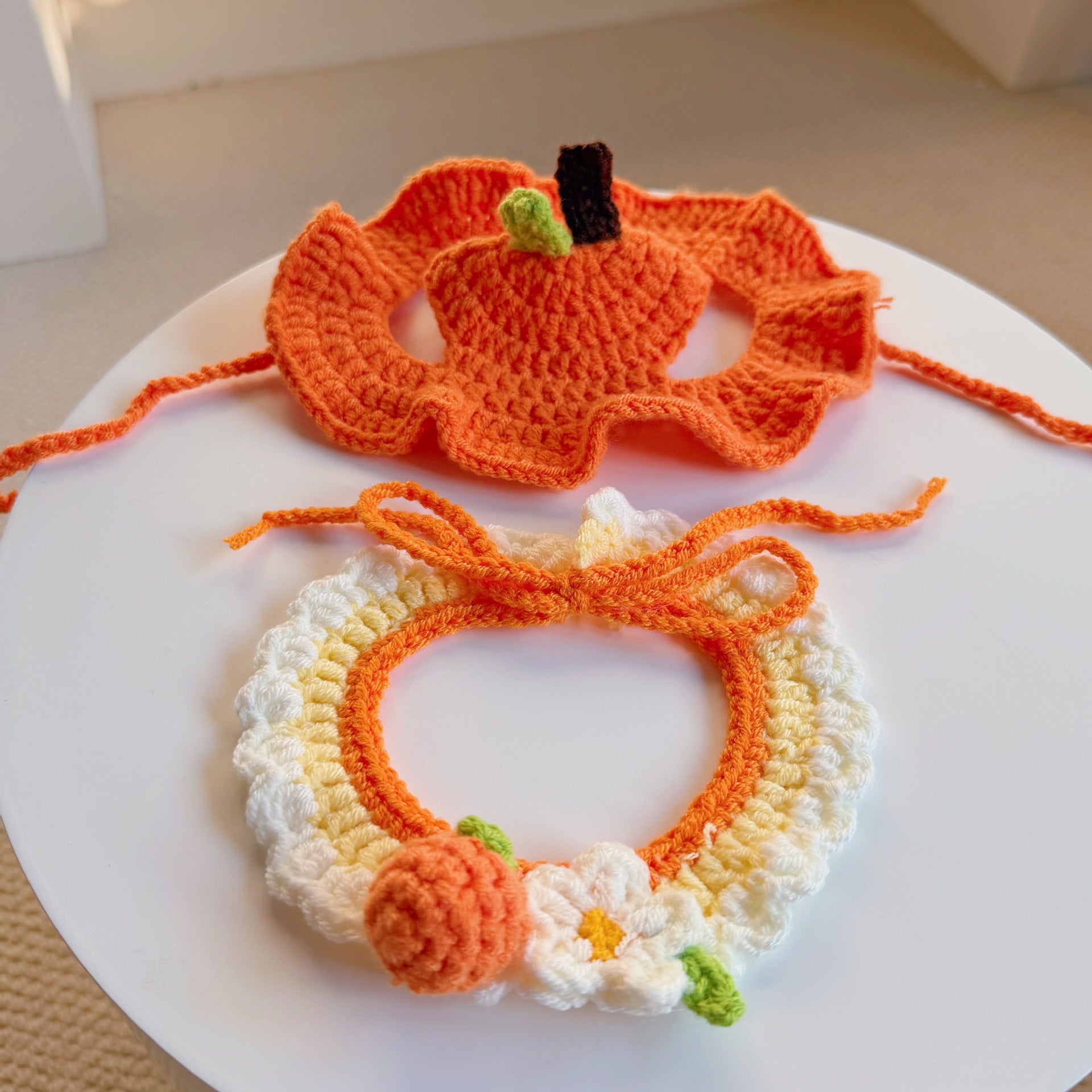 Handmade Crochet Cat Bonnets