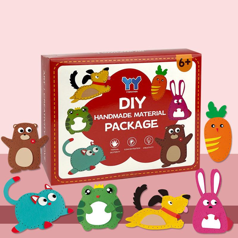 Safe Felt Animal Set for DIY Sewing
