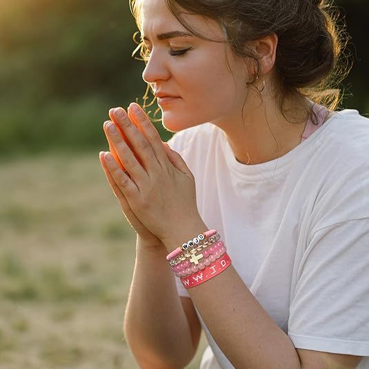 Cross Three-Piece Bracelet Woven Bracelet