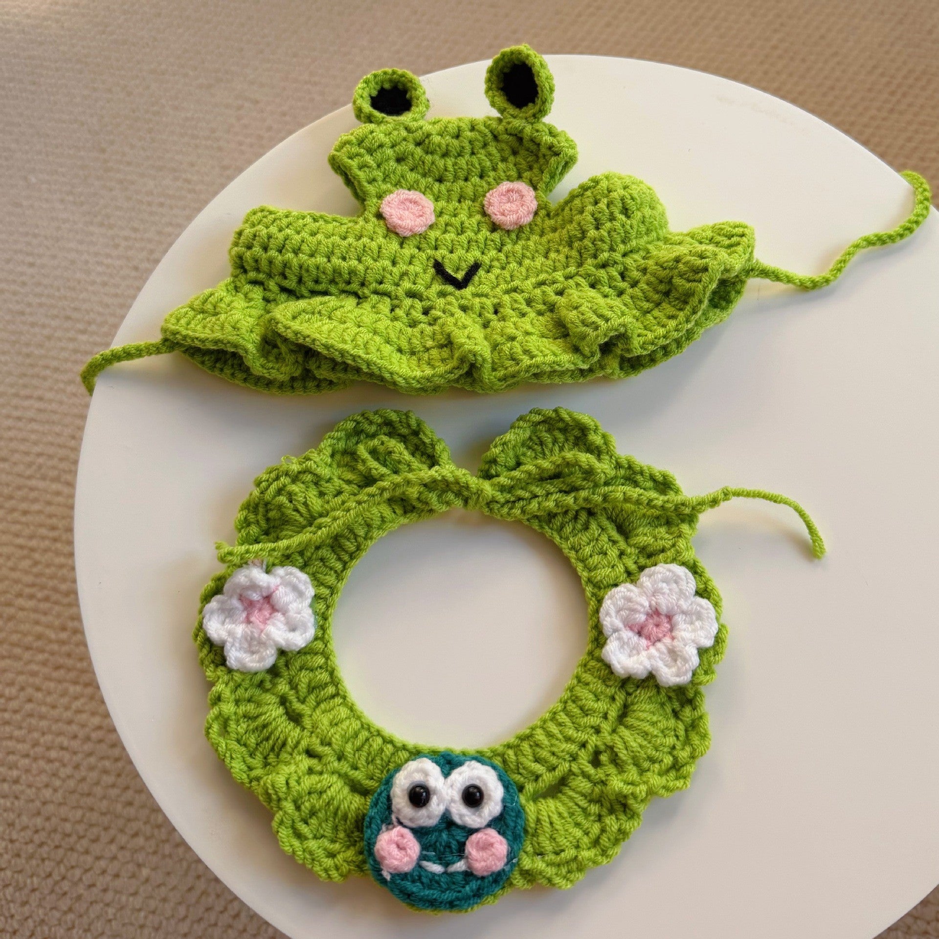 Handmade Crochet Cat Bonnets