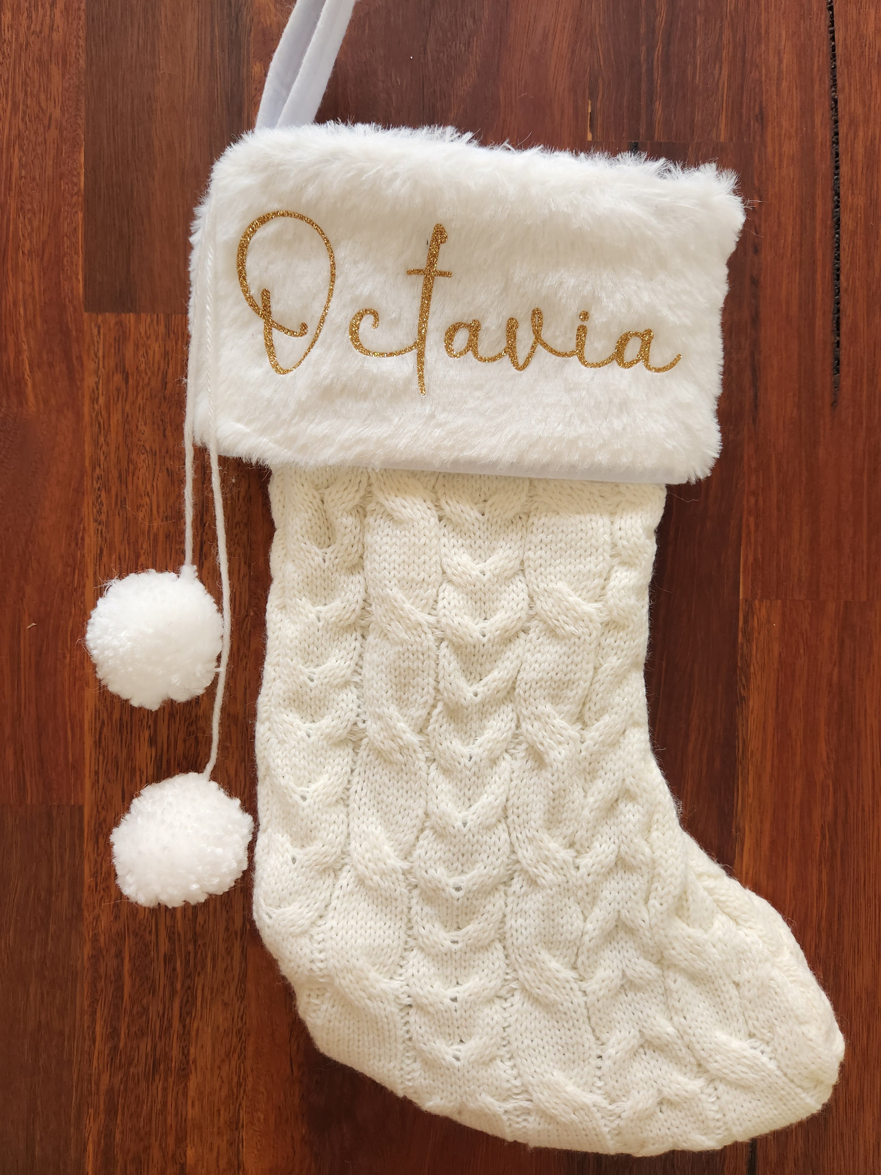 Personalised Knitted Christmas Stockings