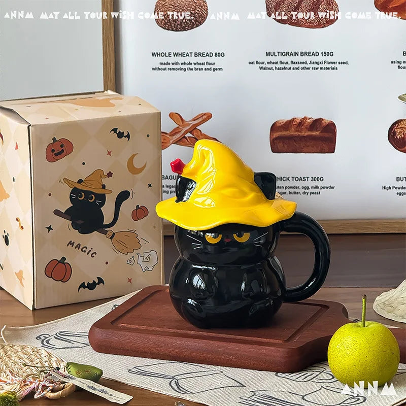 Midnight Witch Cat Mug