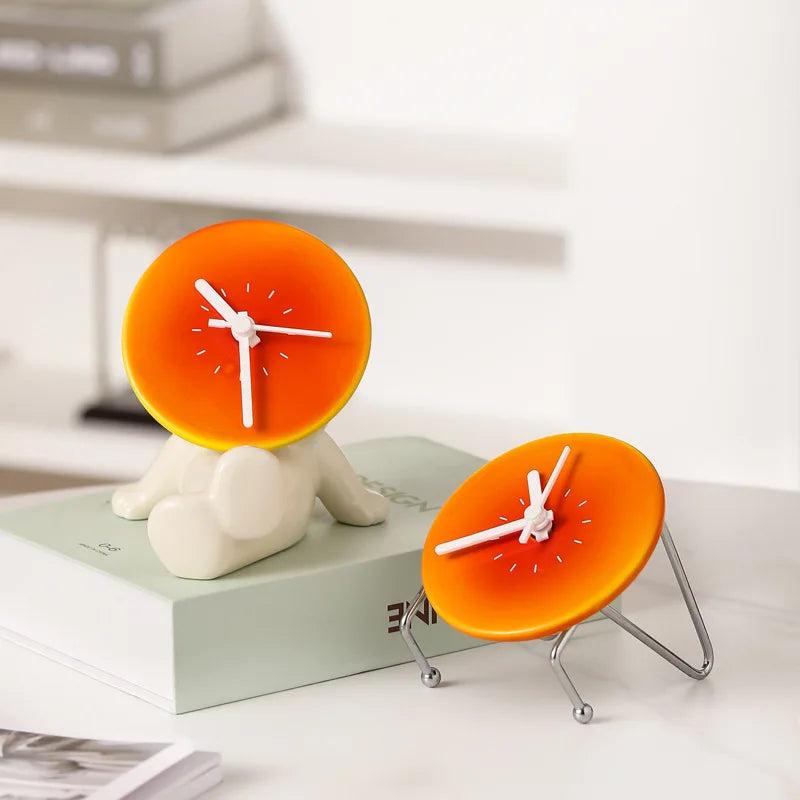 Horloge de bureau créative "Lazy Man Time"