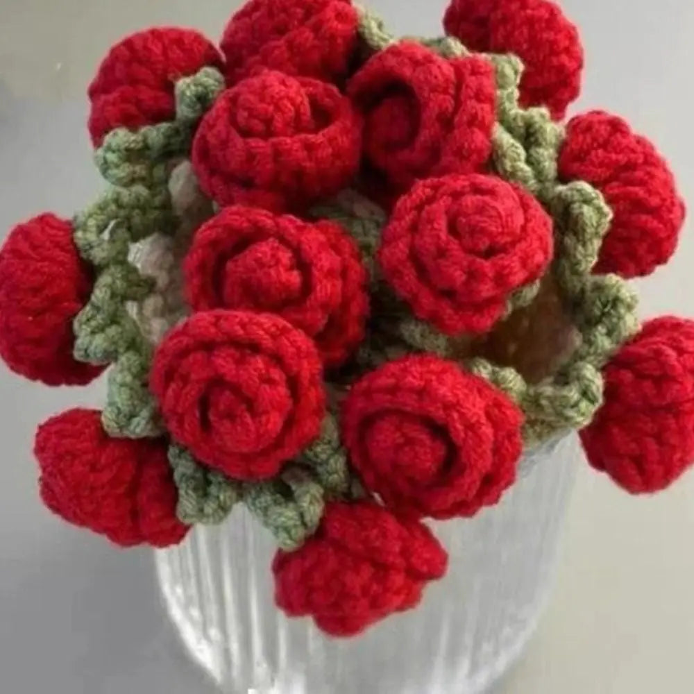 Bouquet de roses convertible en fil fait à la main