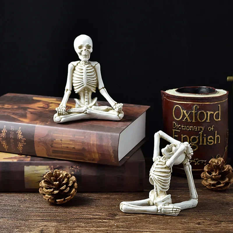 Yoga Master Skeleton Figurine