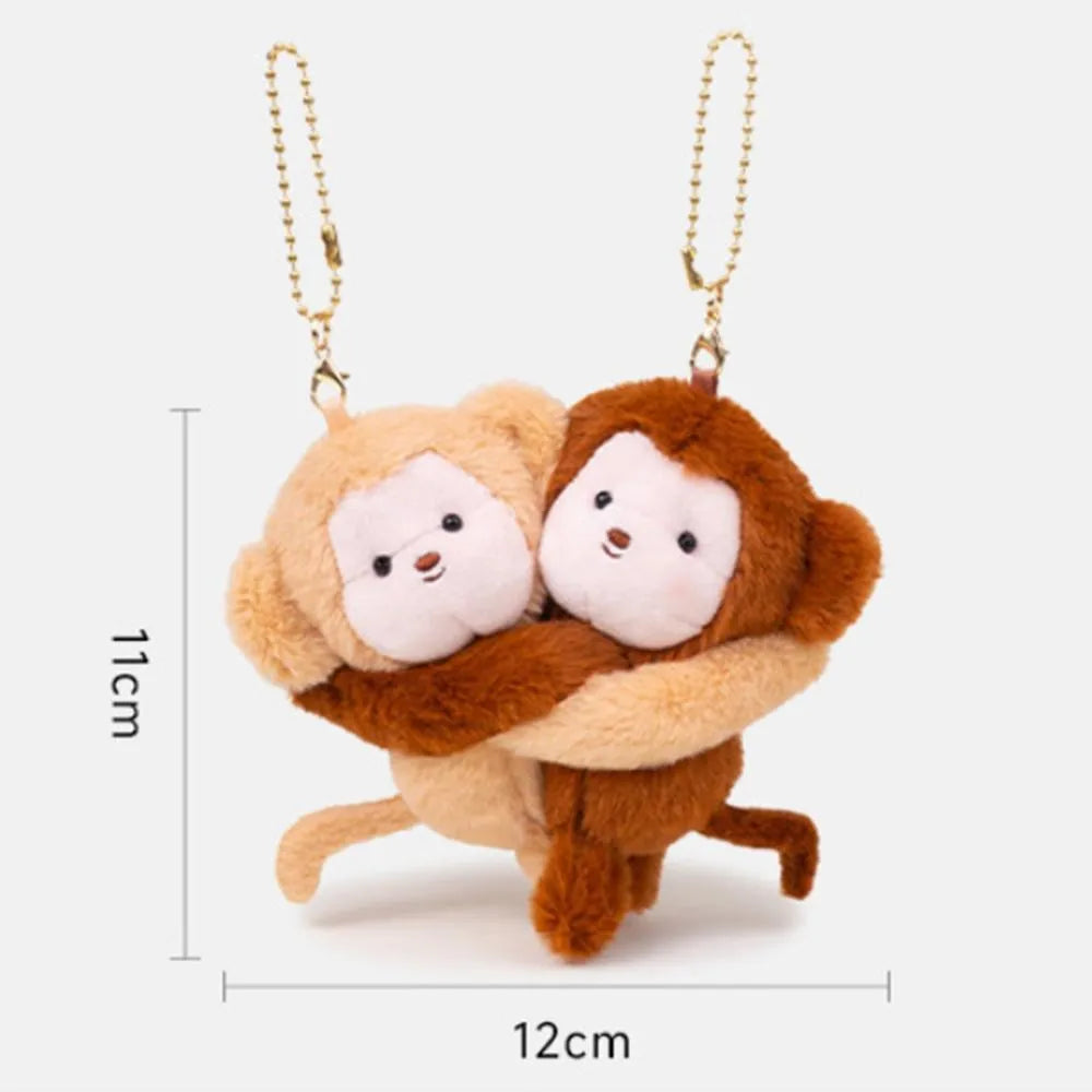 Hugging Panda Plush Animal Keychain Toy