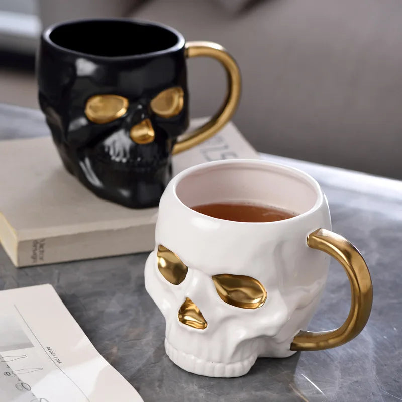 Tasse à café Tête de mort effrayante