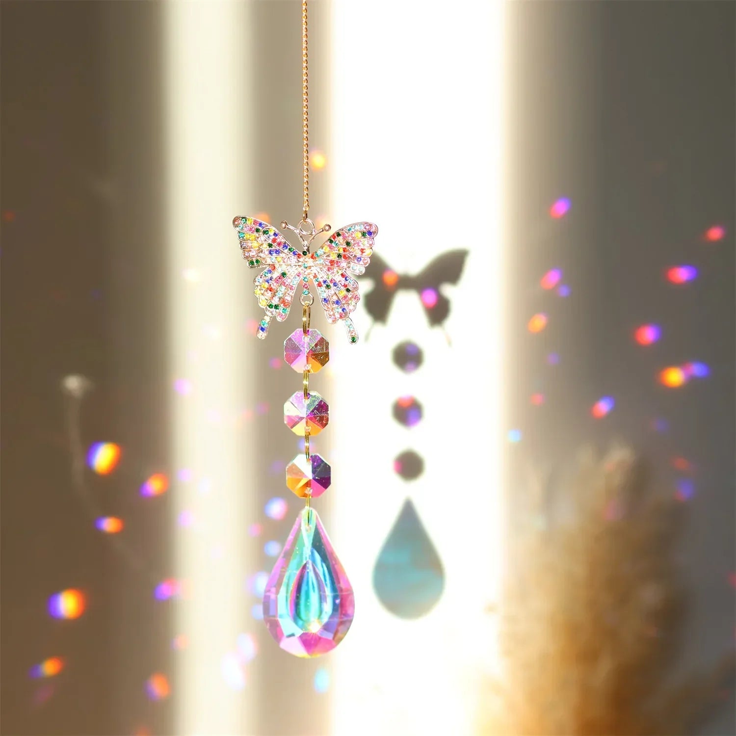 Capteur de soleil prisme quartz clair de lune radieux