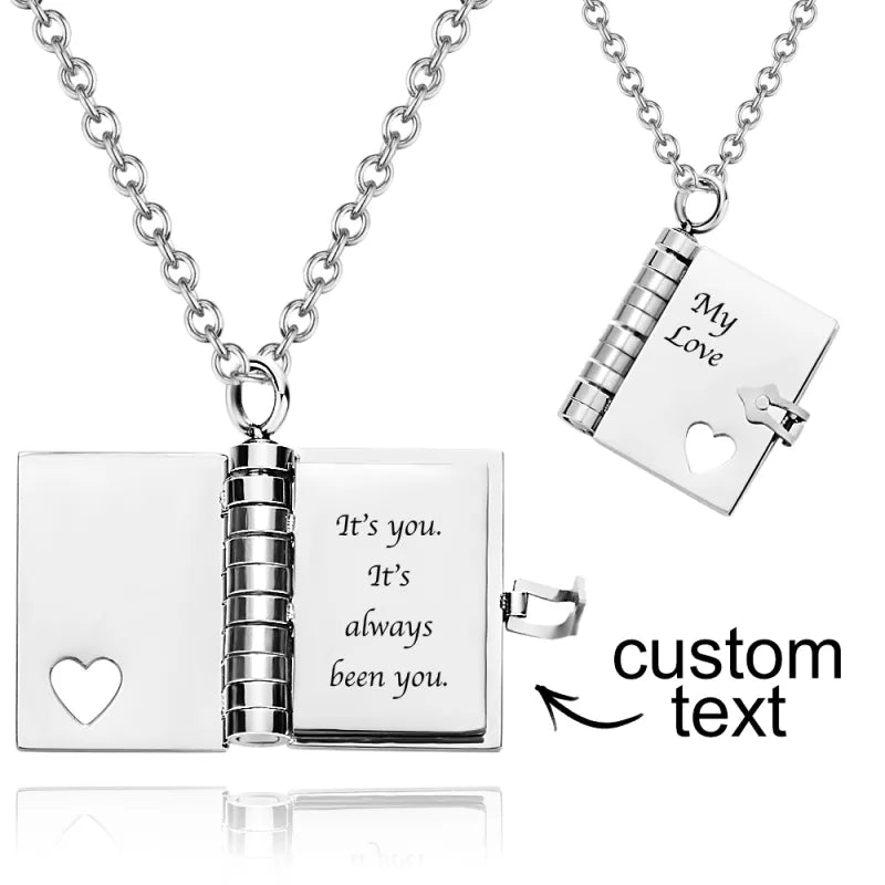 My Love Book Necklace