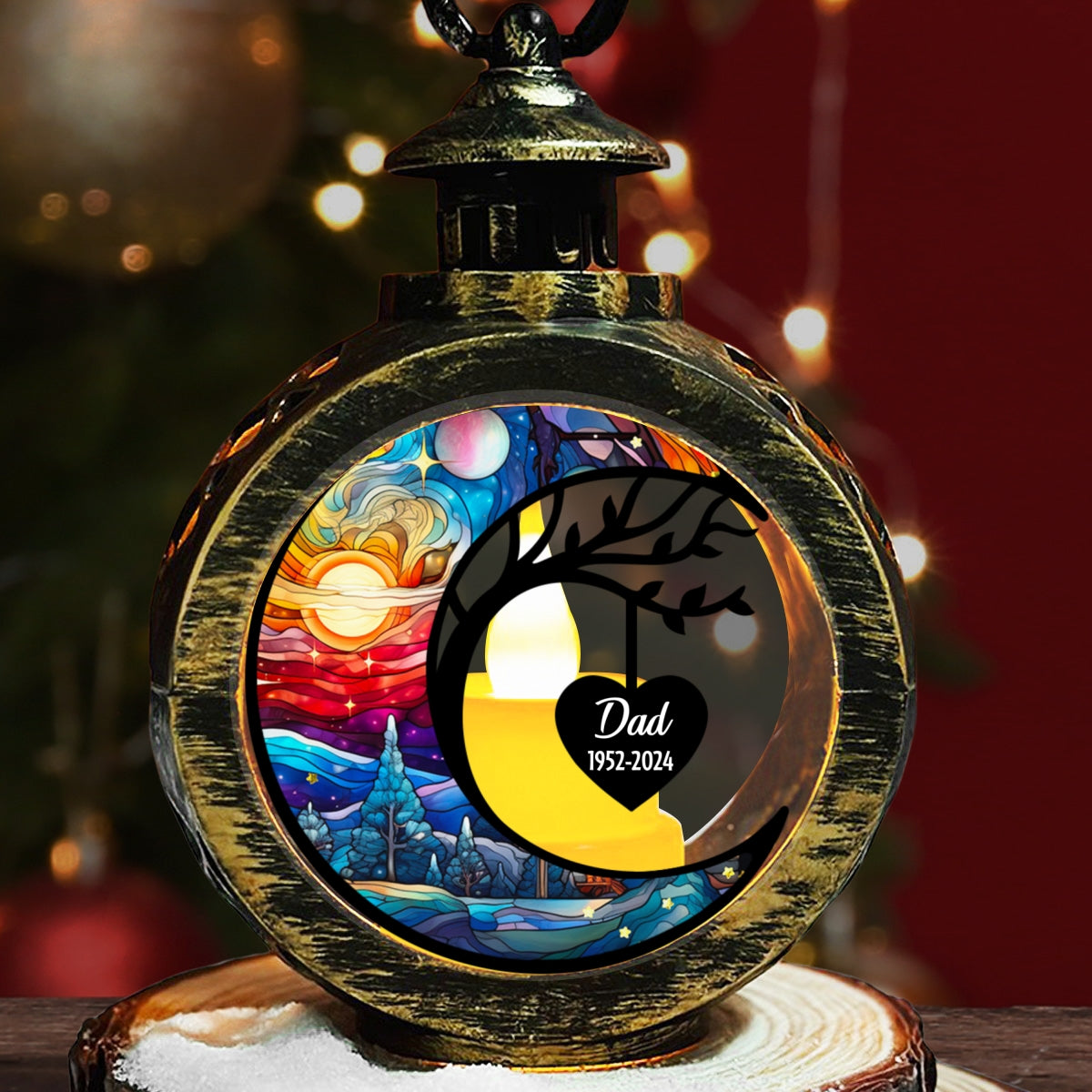 In Heaven - Personalized Custom Christmas Lantern