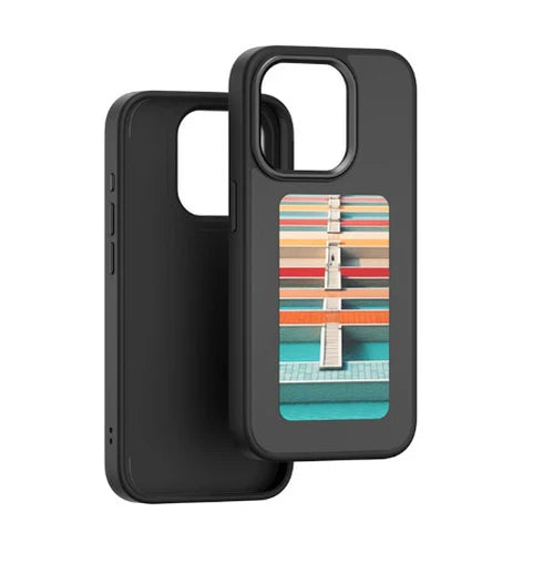 Personalized Custom Phone Case with E Ink Display Special Gift Idea Unique DIY Design