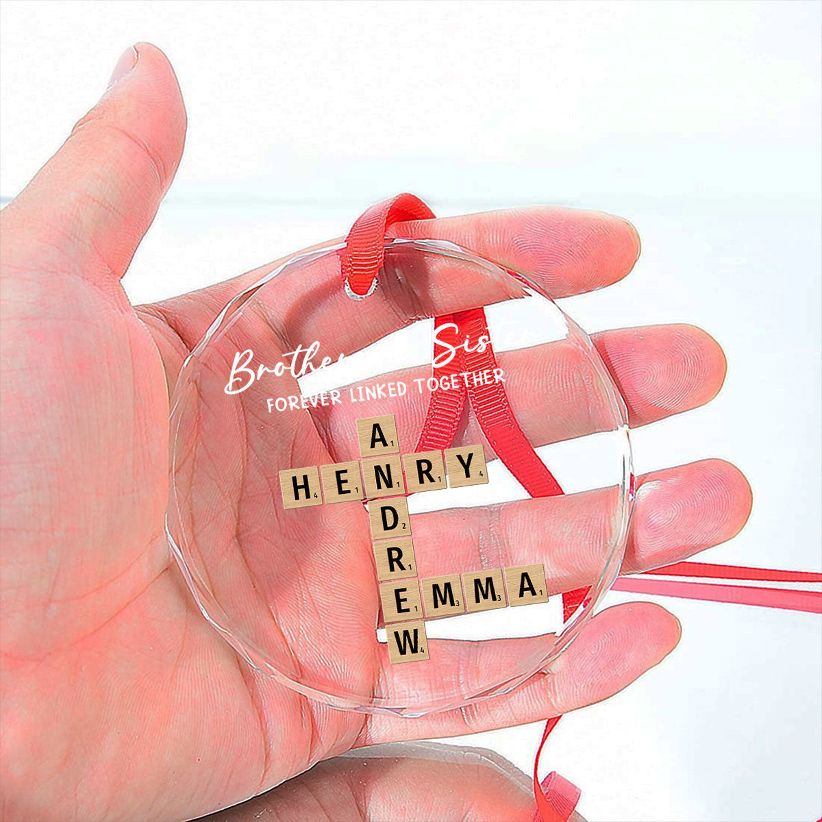 Family Roots Keep Us Together - Personalized Custom Glass Ornament