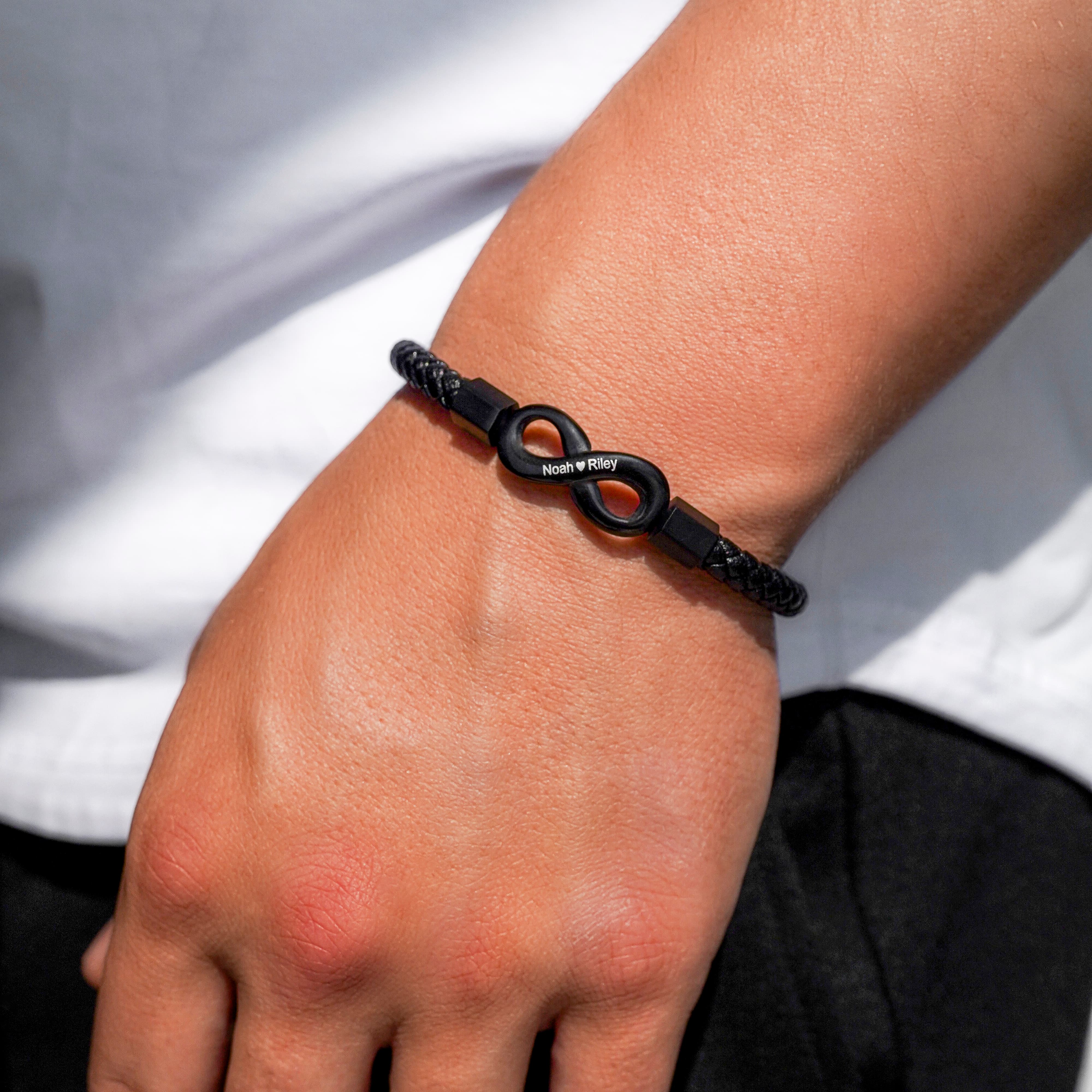 « À Mon Homme » - Bracelet Personnalisé Infini