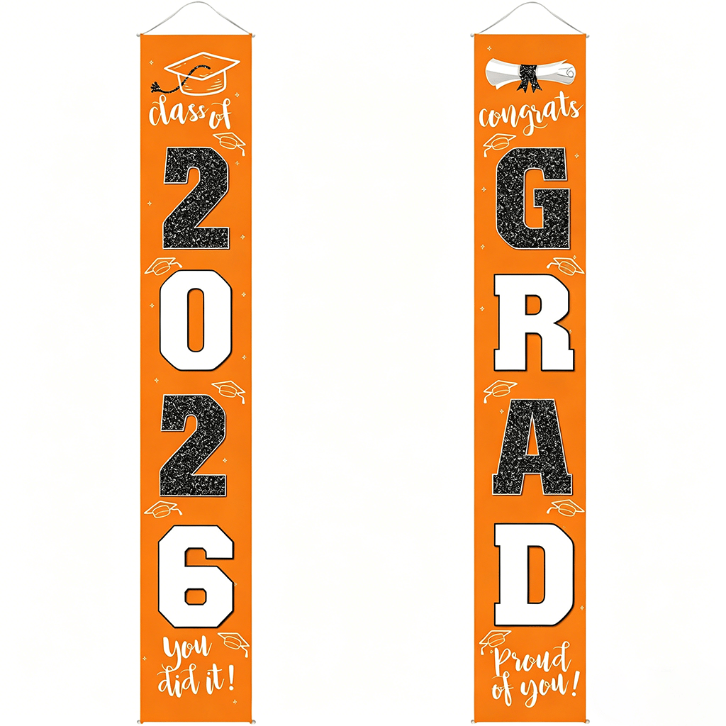 🎓Class of 2026 Graduation Banner 11.8" x 70.87"  (✨Set of 2)