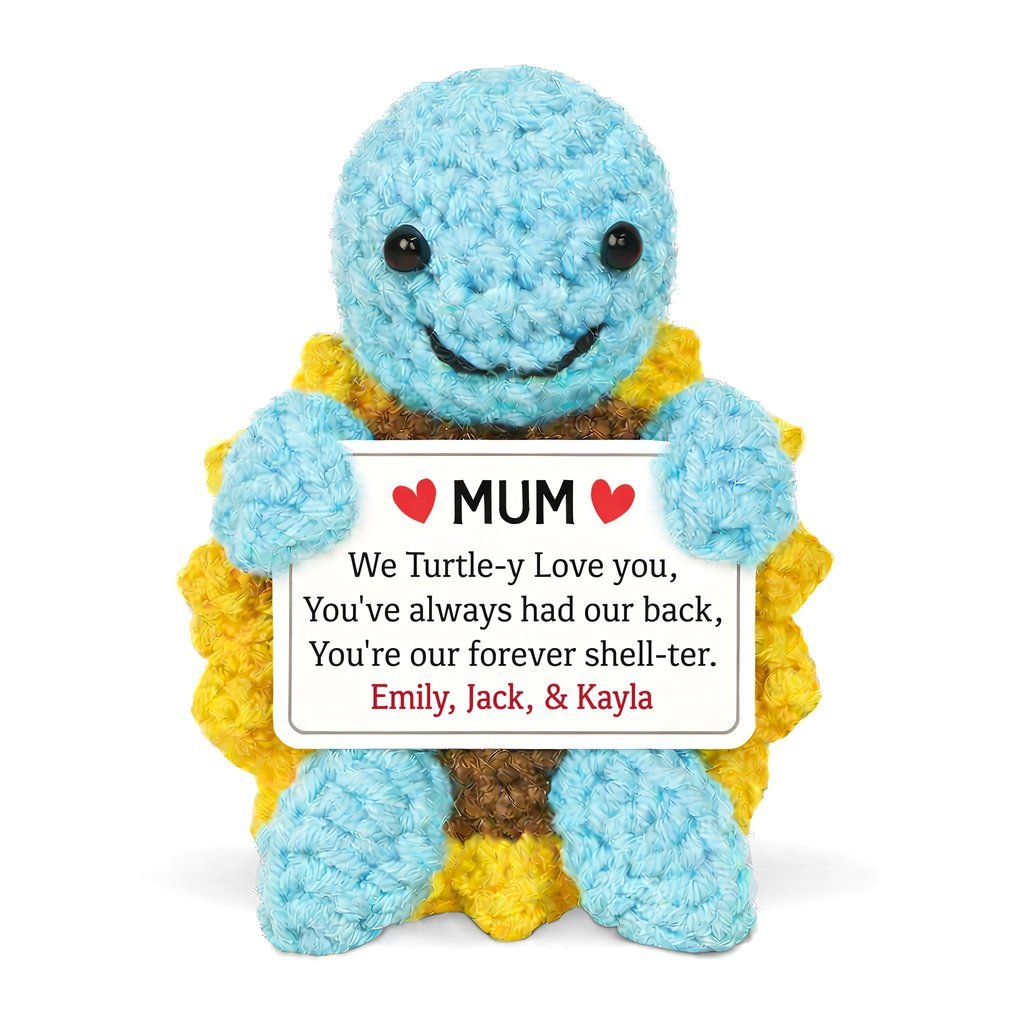 Cadeau de Fête des Mères au Crochet - Tortue Personnalisée