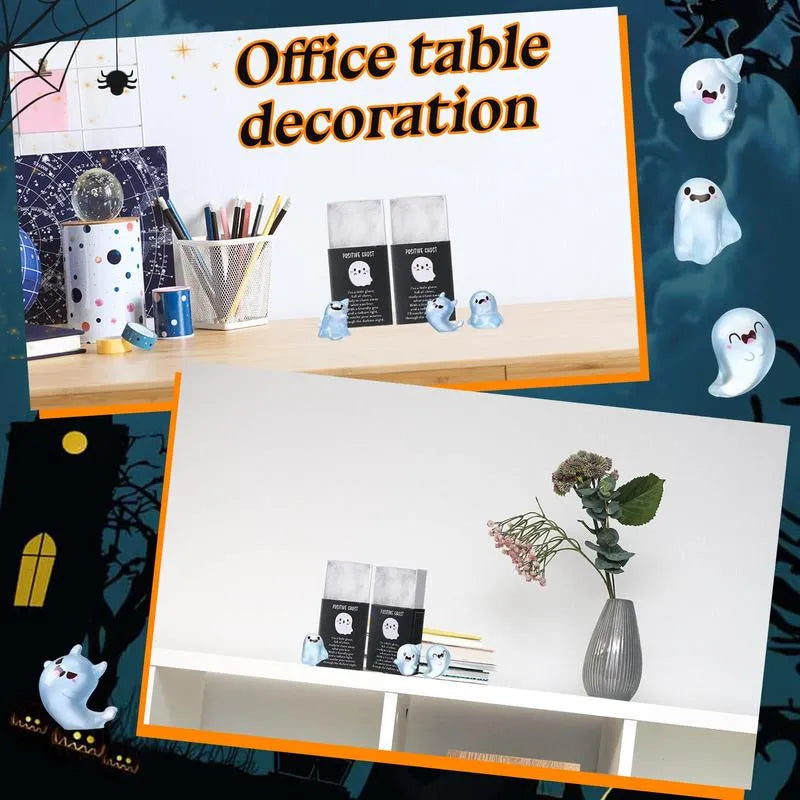 Halloween  Glow in the Dark Mini Ghost Figures with Box