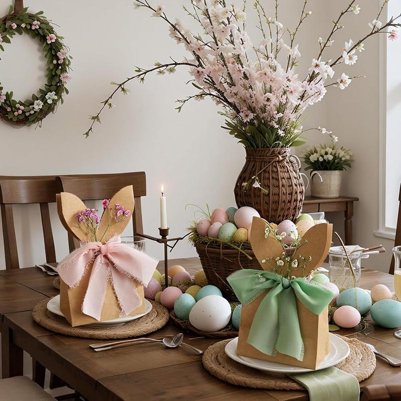 Boho Bunny Easter Goodie Bags Set(24 Pcs)