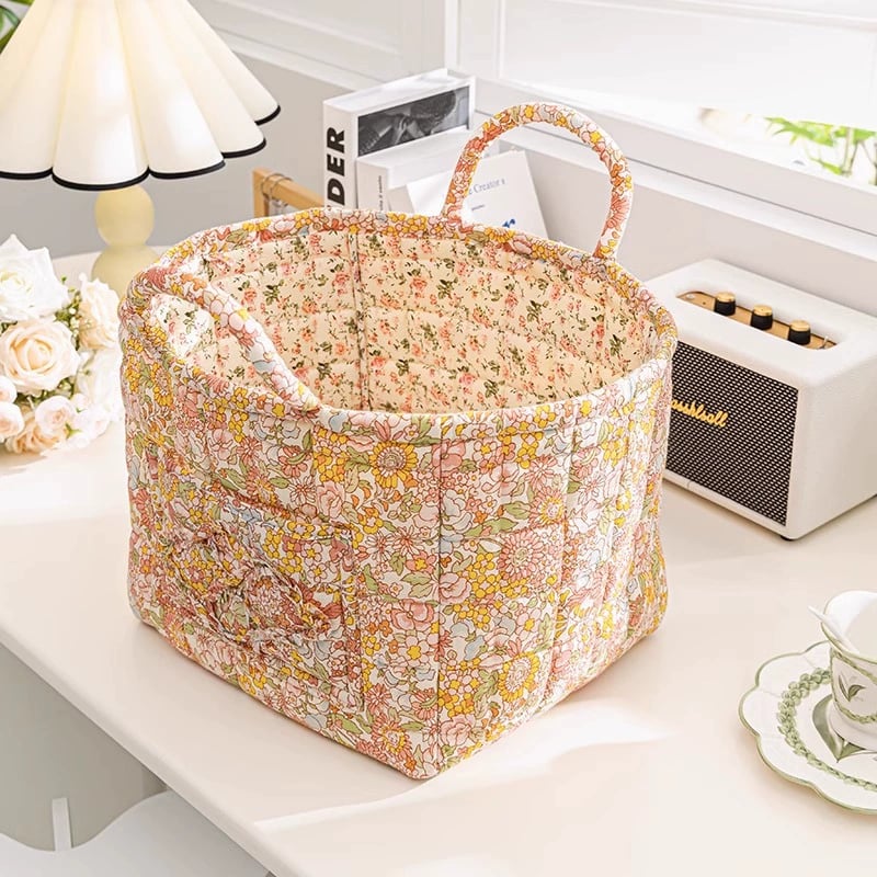 Panier de rangement en tissu bohème