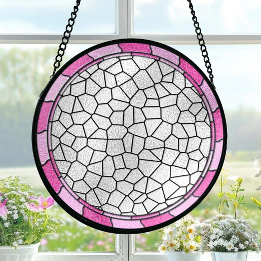 Best Family Ever - Personalized Family Stained Glass Suncatcher