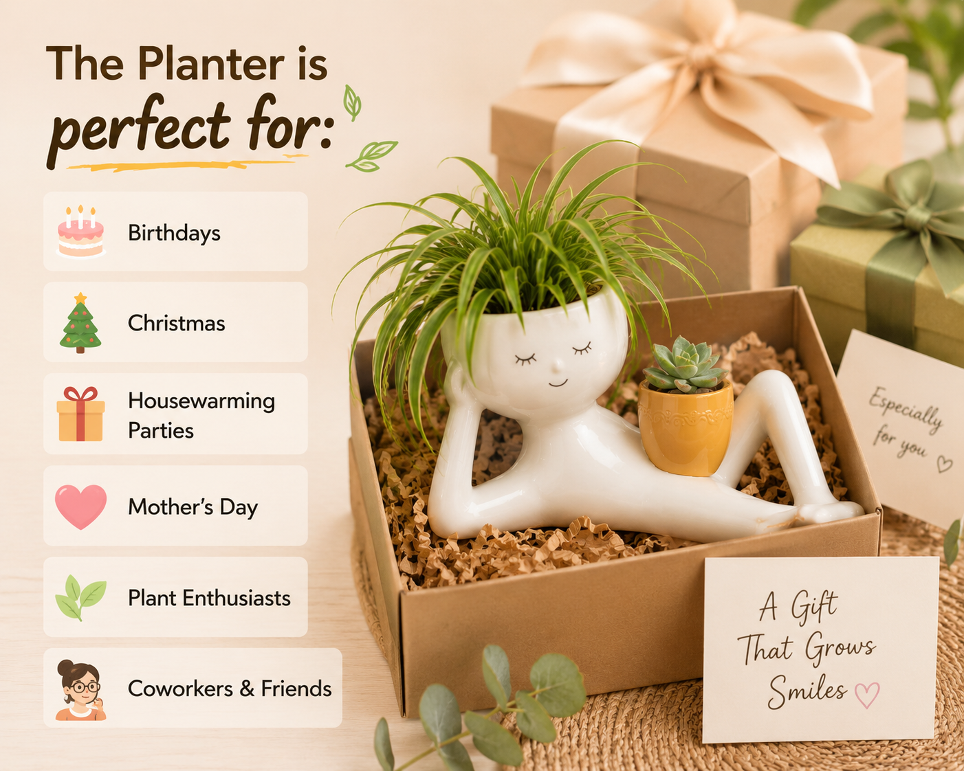 Funny Lazy Person's Flower Pot