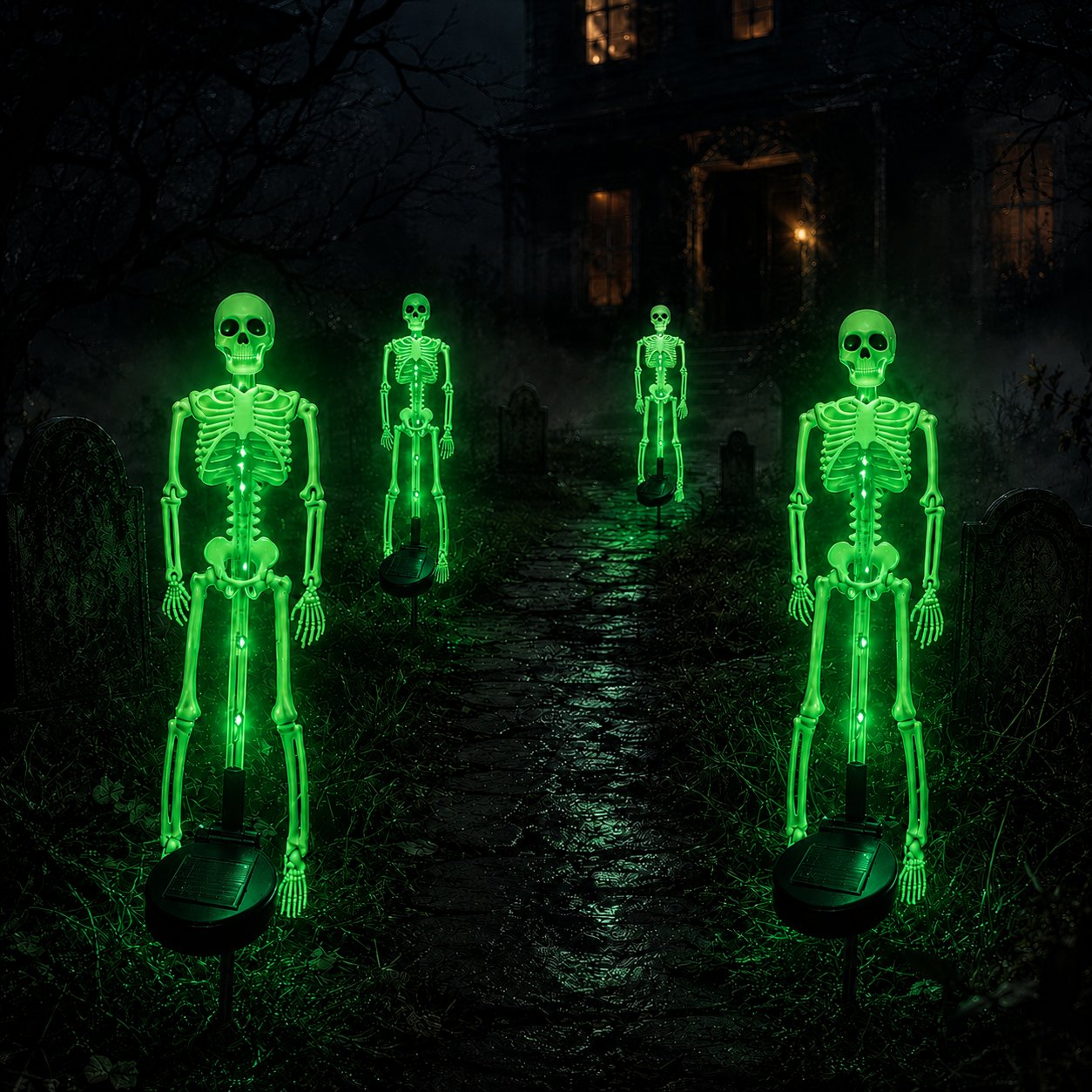 Solar Skeleton Yard Stake