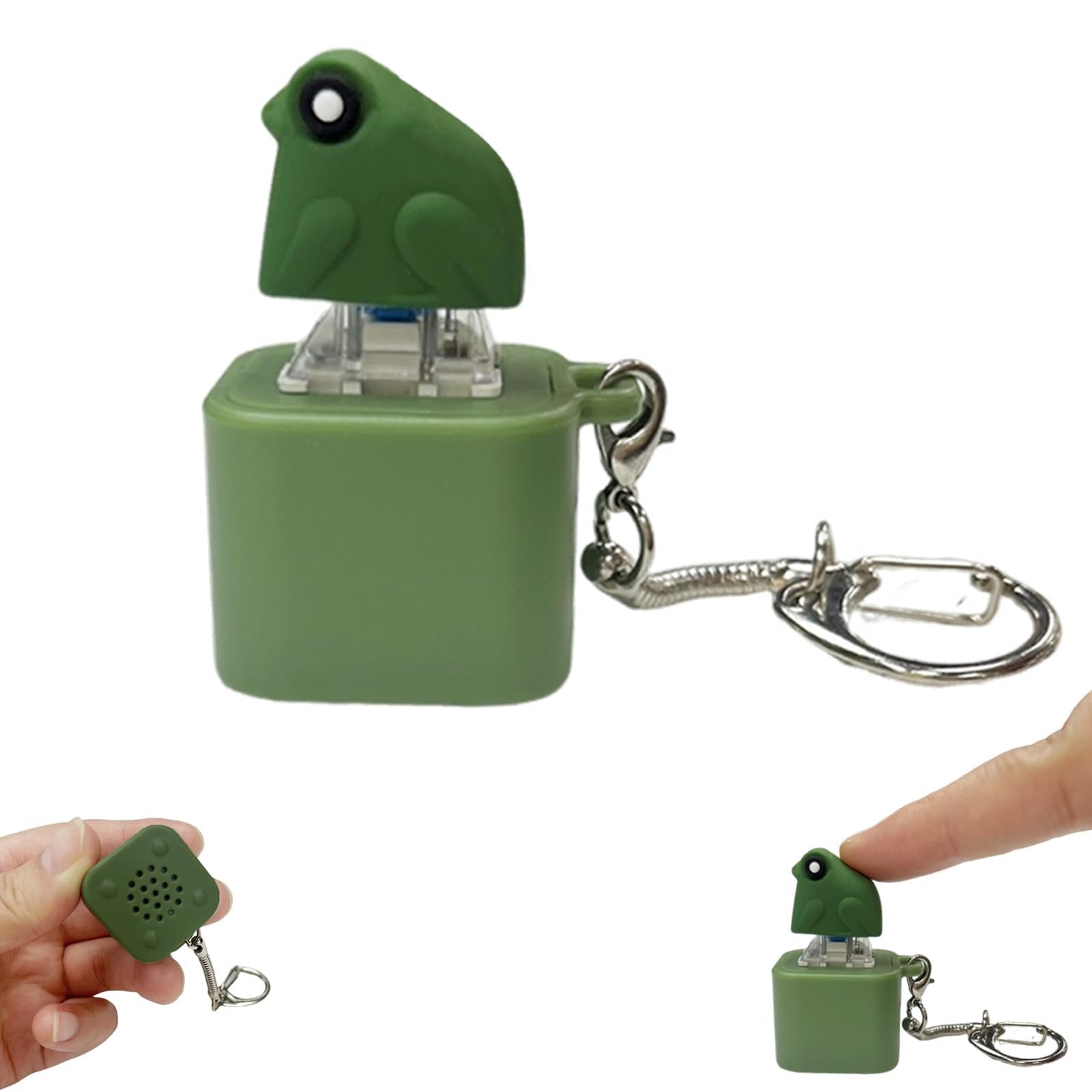 Frog Croaking Keychain – Rechargeable Sound & Light Fidget