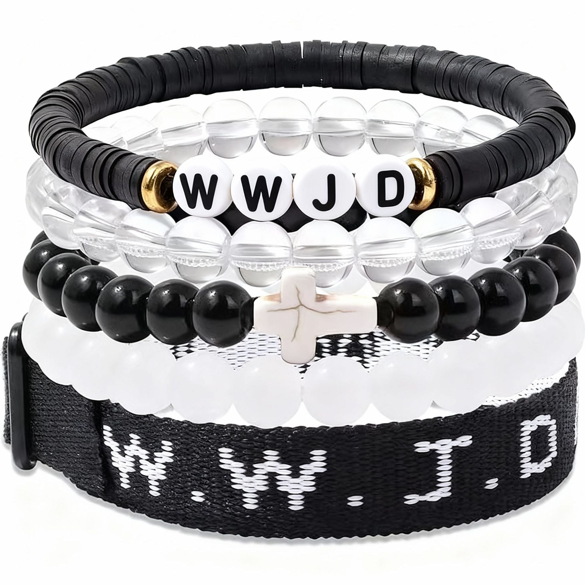 Cross Three-Piece Bracelet Woven Bracelet