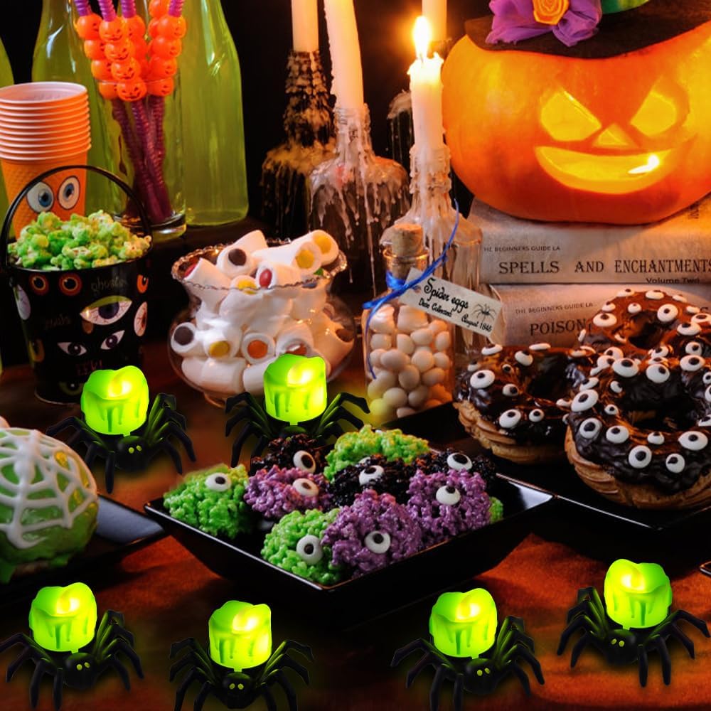 Spooky Halloween Pumpkin Lamp – Flameless Flickering LED Candle