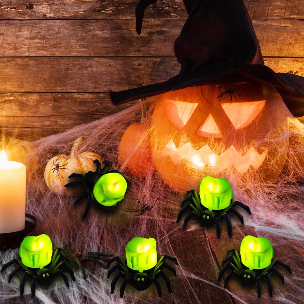 Spooky Halloween Pumpkin Lamp – Flameless Flickering LED Candle