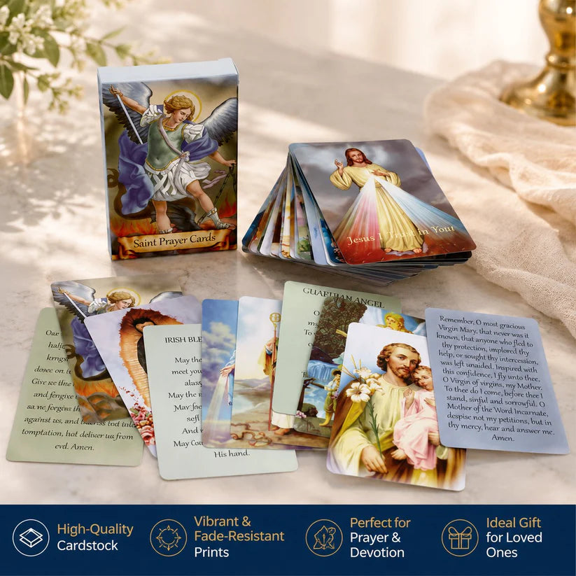 Catholic Leather Holy Card Holder with Snap Closure