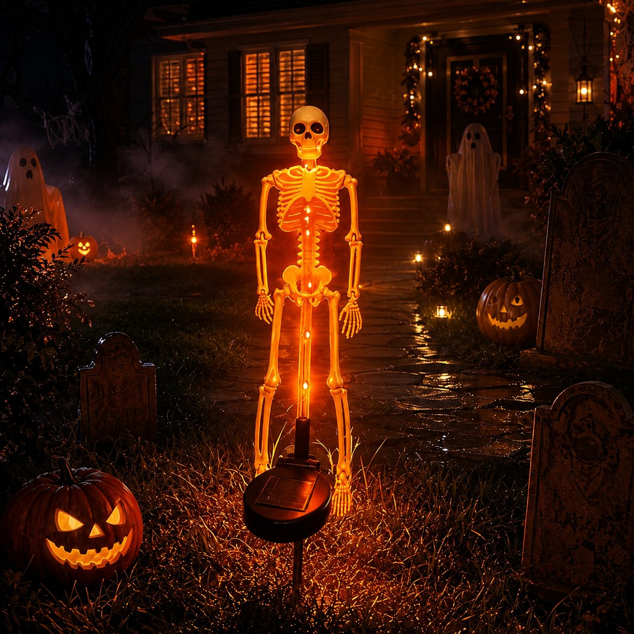 Solar Skeleton Yard Stake