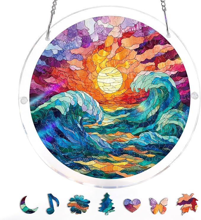 Acrylic Jigsaw Puzzle Suncatcher 80 Pieces
