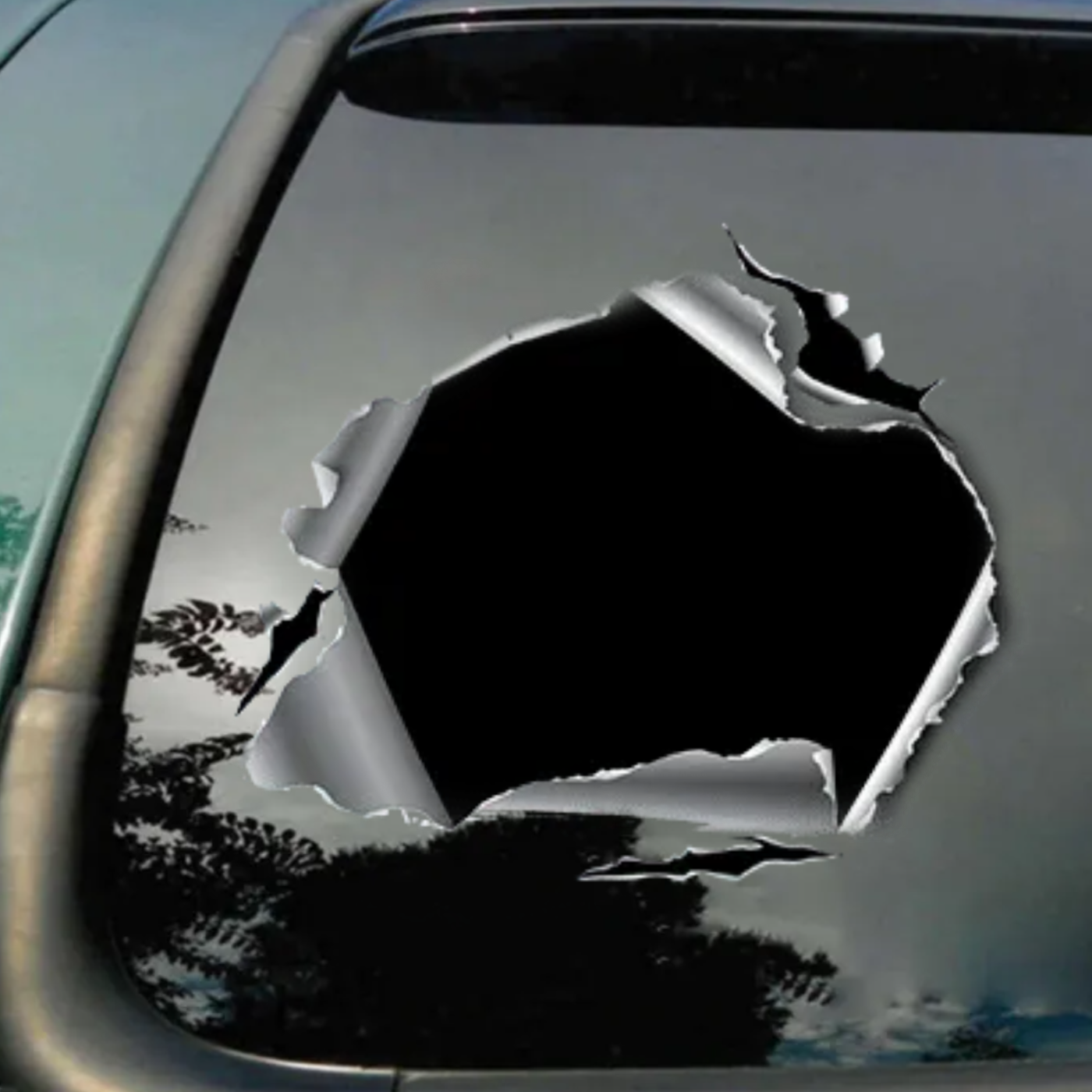 Personalized Pet lover Metal crack Decal